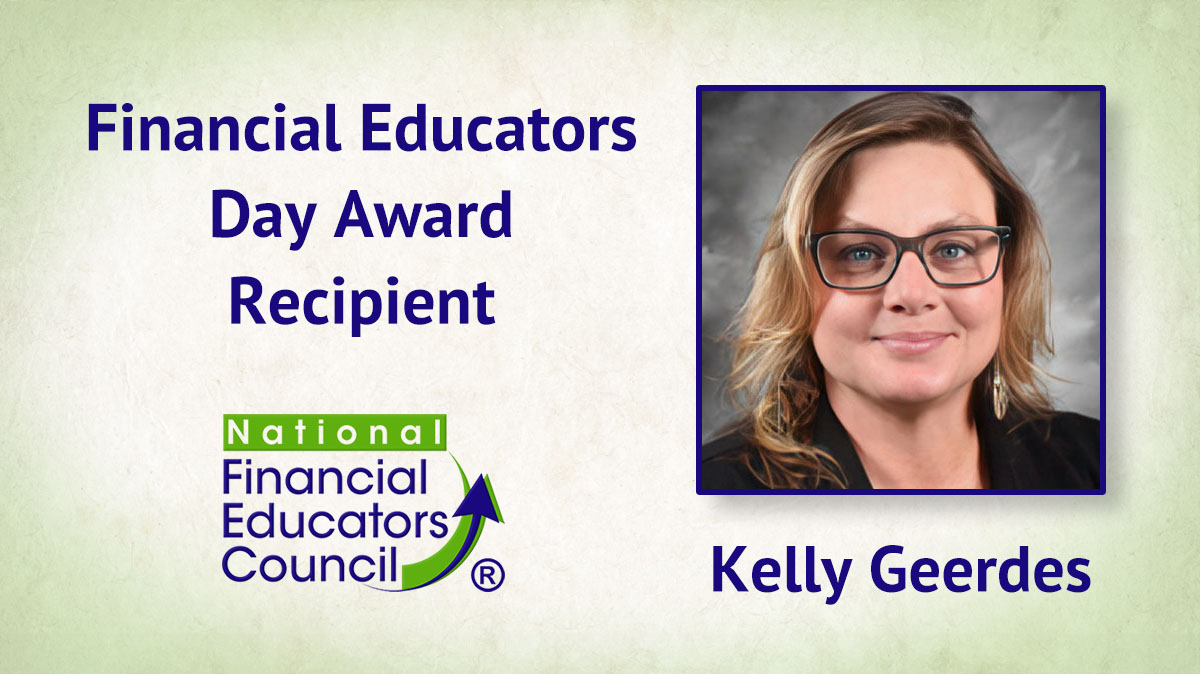 Kelly Geerdes, Financial Educators Day Honoree